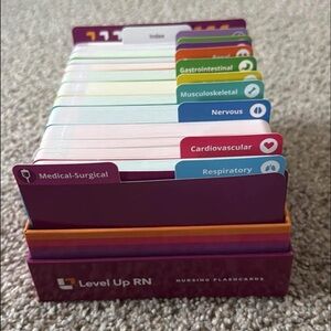 Nursing Flashcards - Multicolor